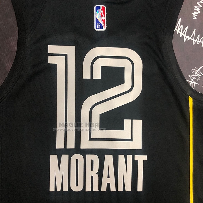 Maglia
 Ja Morant NO 12 Memphis Grizzlies Select Series Nero
